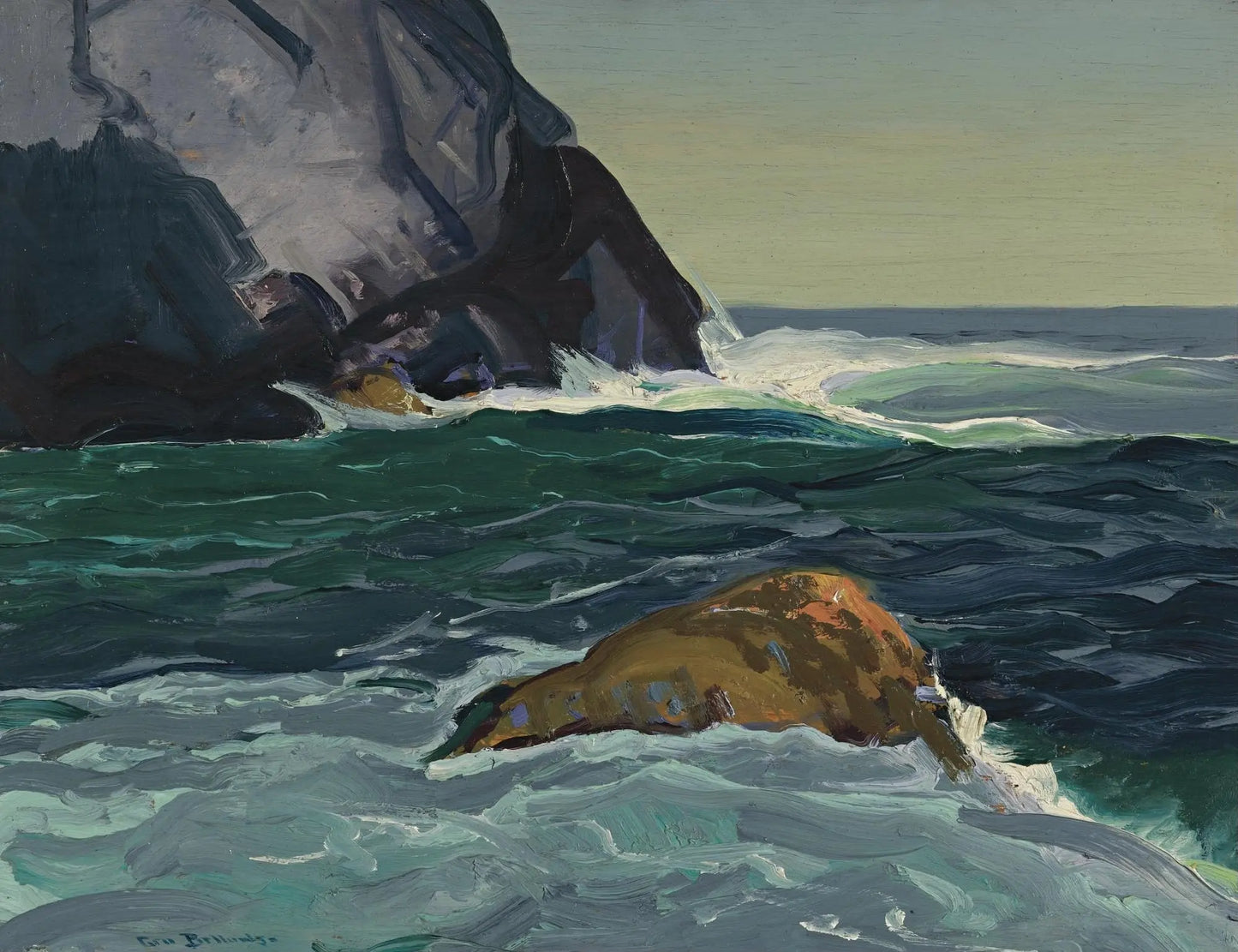 {{ product_title }} Fine Art Print | {{ product_vendor }} Jakero77 George Bellows - Sun Shadows (1913) Signed - 17" x 22" Fine Art Print Art Print Jakero77