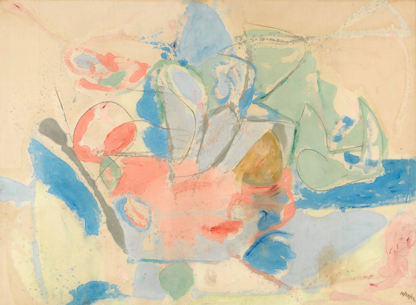 {{ product_title }} Fine Art Print | {{ product_vendor }} Jakero77 Helen Frankenthaler - Mountains and Sea (1952) - 17" x 22" Fine Art Print Art Print Jakero77