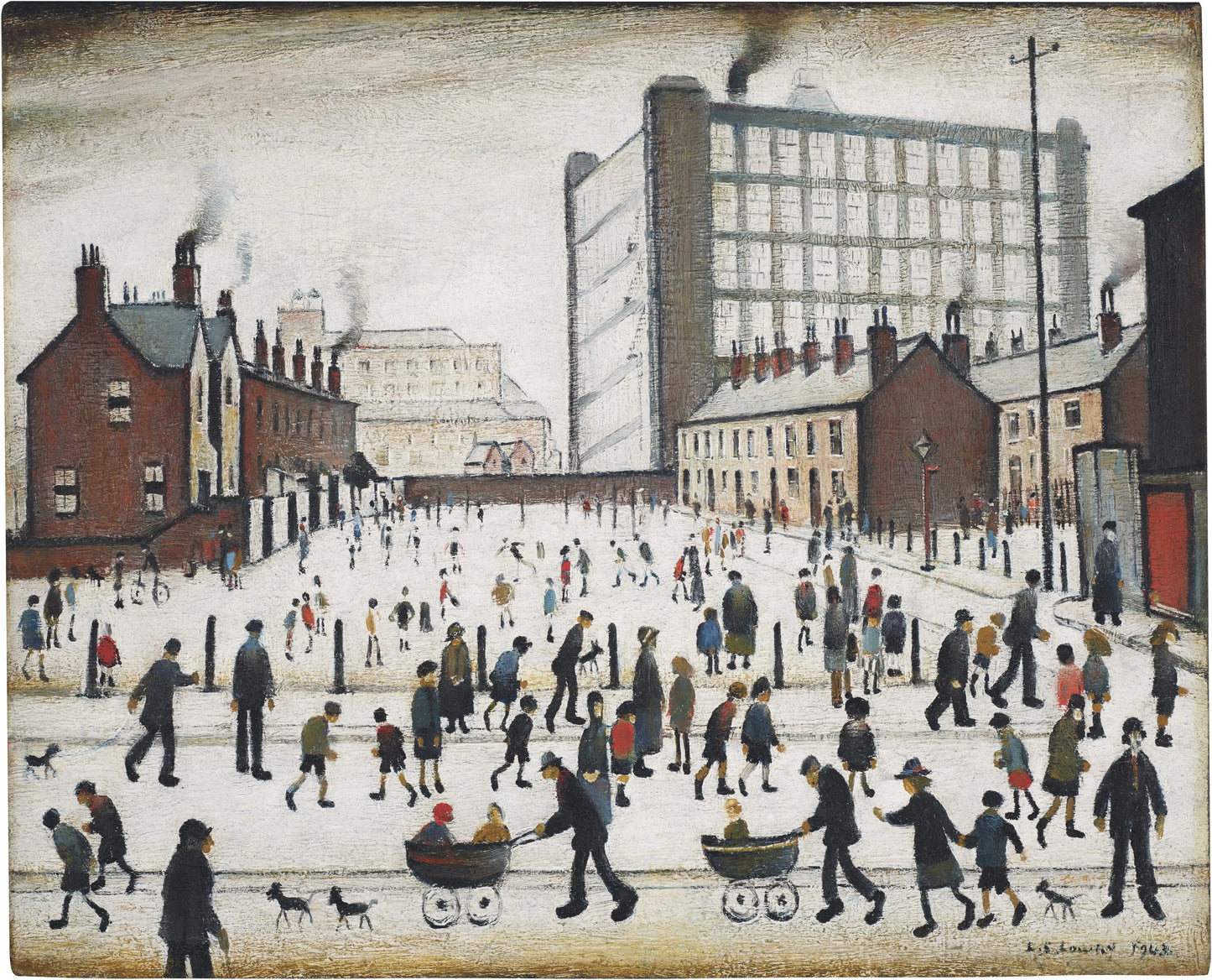 {{ product_title }} Fine Art Print | {{ product_vendor }} Jakero77 L. S. Lowry - The Mill, Pendlebury (1943) - 17" x 22" Fine Art Print Art Print Jakero77