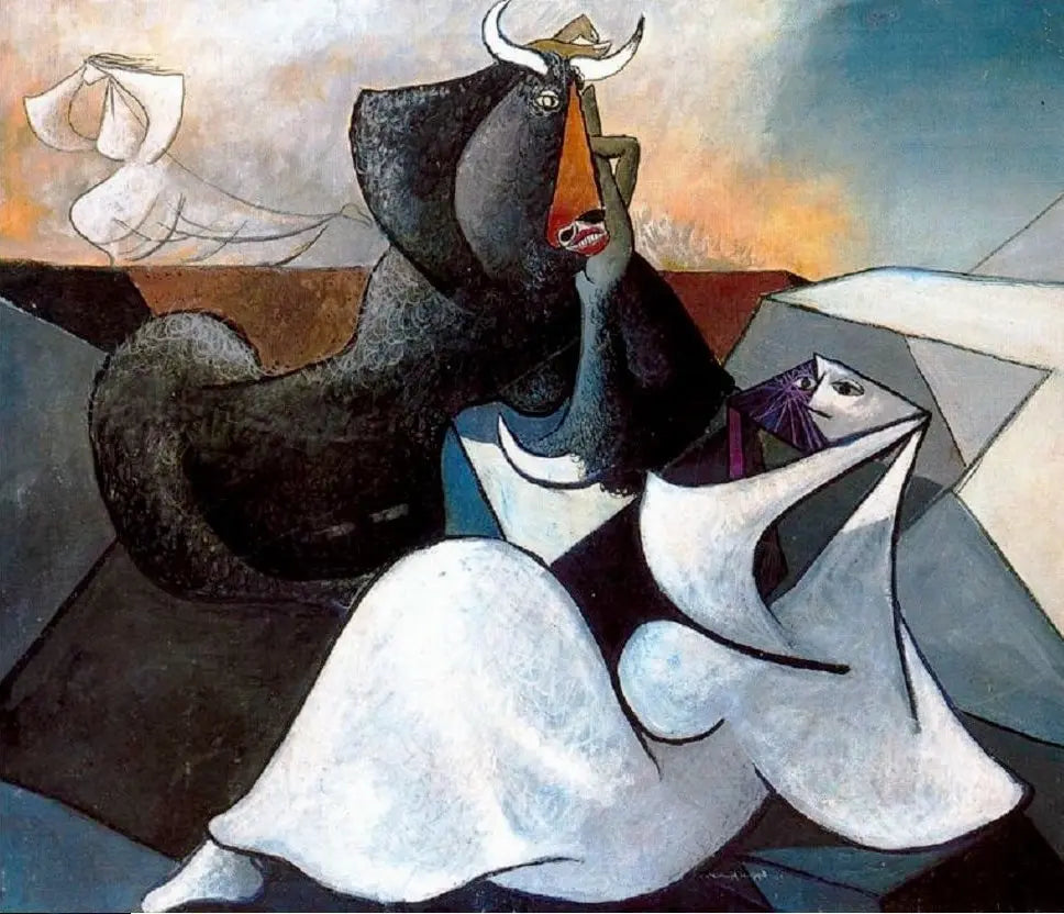 {{ product_title }} Fine Art Print | {{ product_vendor }} Jakero77 Oscar Dominguez - Tauromaquia Bullfighting (1943) - 17" x 22" Fine Art Print Art Print Jakero77