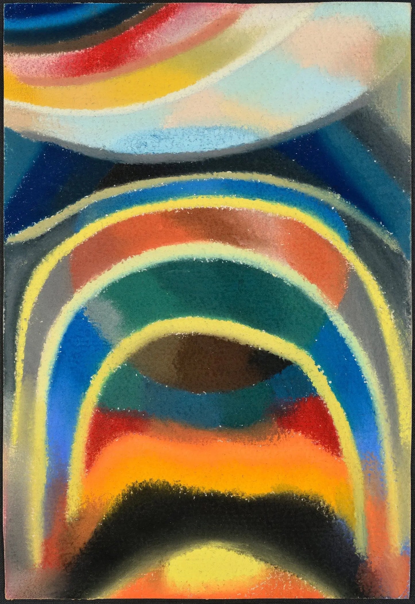 {{ product_title }} Fine Art Print | {{ product_vendor }} Jakero77 Otto Freundlich - Circles of Light (Cosmic Rainbow) Lichtkreise (1922) - 17" x 22" Fine Art Print Art Print Jakero77