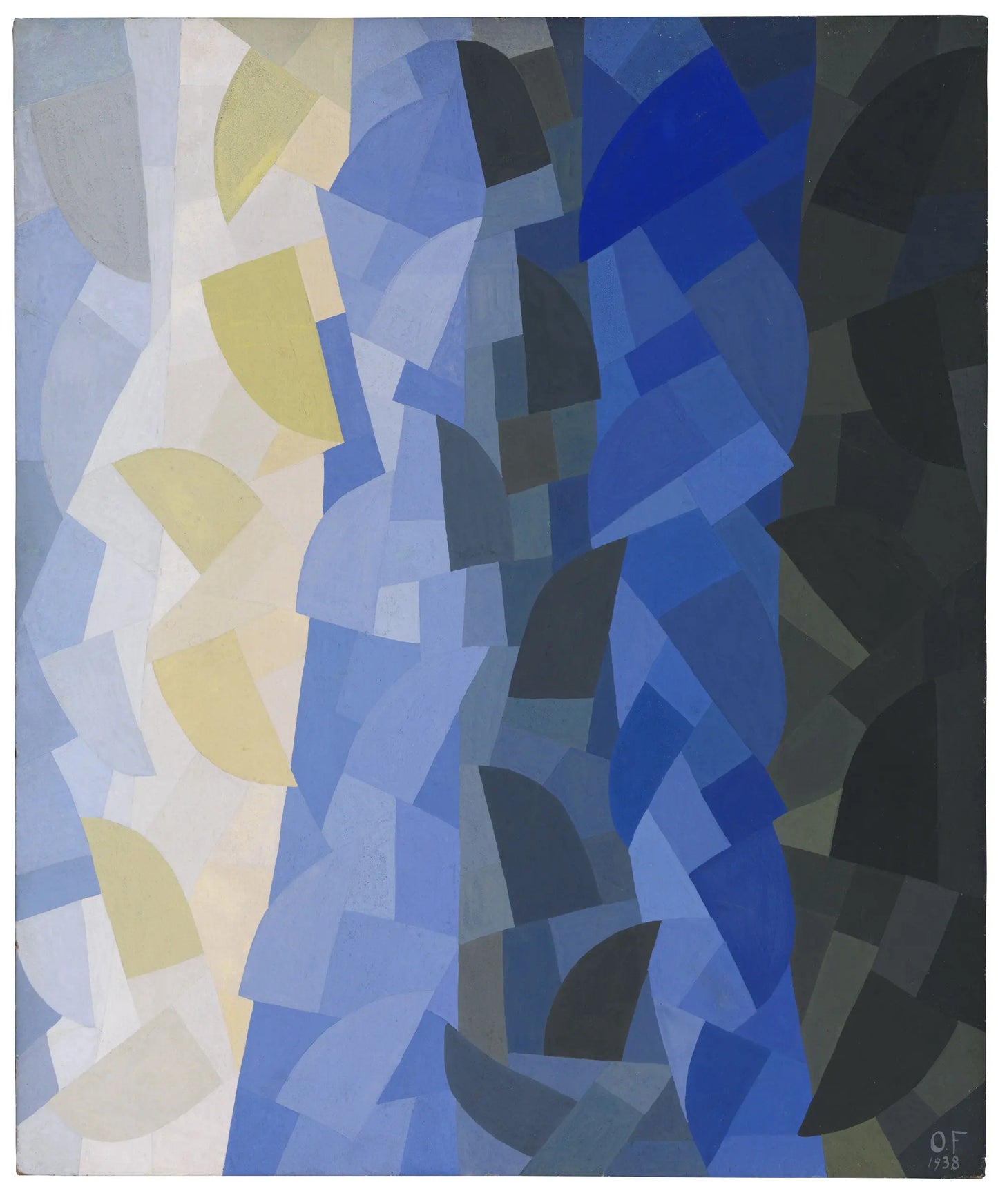 {{ product_title }} Fine Art Print | {{ product_vendor }} Jakero77 Otto Freundlich - Social Utopian Composition 1938 Initialed - 17"x22" Art Print Art Print Jakero77