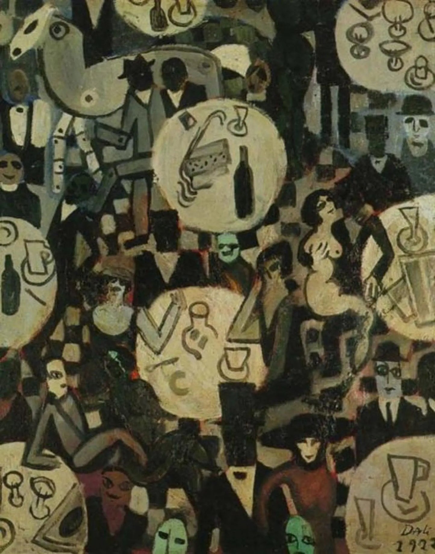 {{ product_title }} Fine Art Print | {{ product_vendor }} Jakero77 Salvador Dali - Cabaret Scene (1922) - 17" x 22" Fine Art Print Art Print Jakero77