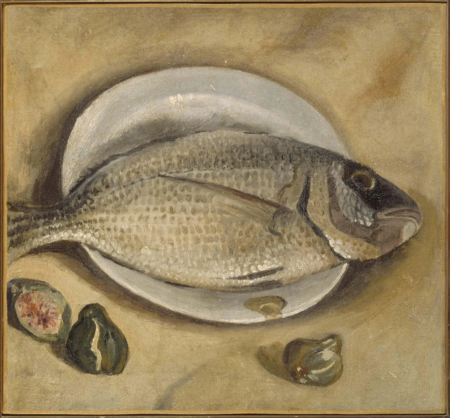 {{ product_title }} Fine Art Print | {{ product_vendor }} Jakero77 Salvador Dali - Still Life, Fish on Plate (1922) - 17" x 22" Fine Art Print Art Print Jakero77