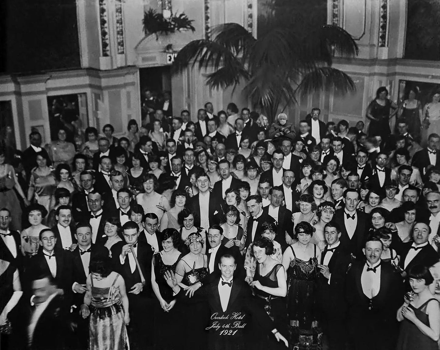 {{ product_title }} Fine Art Print | {{ product_vendor }} Jakero77 The Shining Ballroom Photo w/Bernie Sanders Mittens Hidden - 17" x 22" Art Print Art Print Jakero77