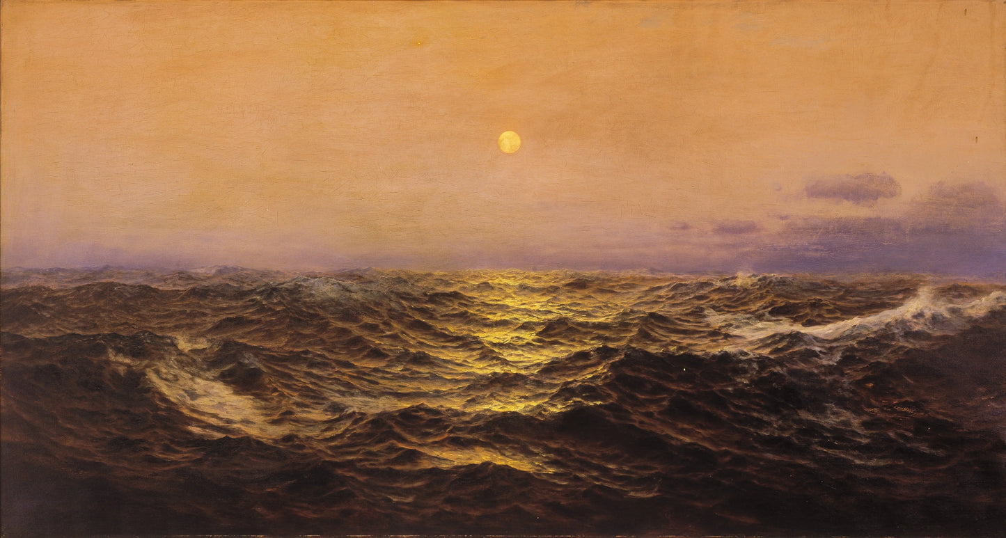 {{ product_title }} Fine Art Print | {{ product_vendor }} Jakero77 Warren Sheppard - The Restless Sea (1908) - 17" x 22" Fine Art Print Art Print Jakero77