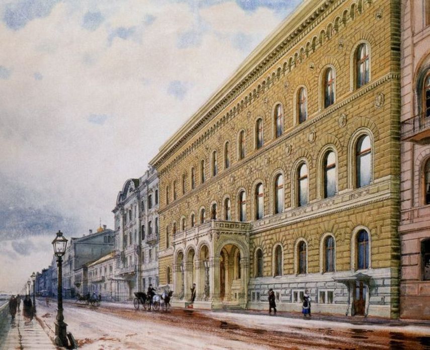 Albert Benois Palace of Great Prince Pavel Alexandrovich #2 1910 Fine Art Print