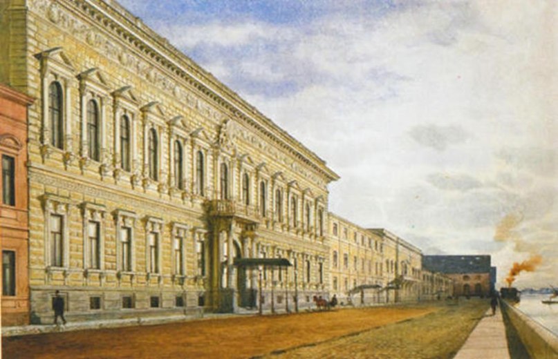 Albert Benois Palace of Great Prince Pavel Alexandrovich 1910 Fine Art Print