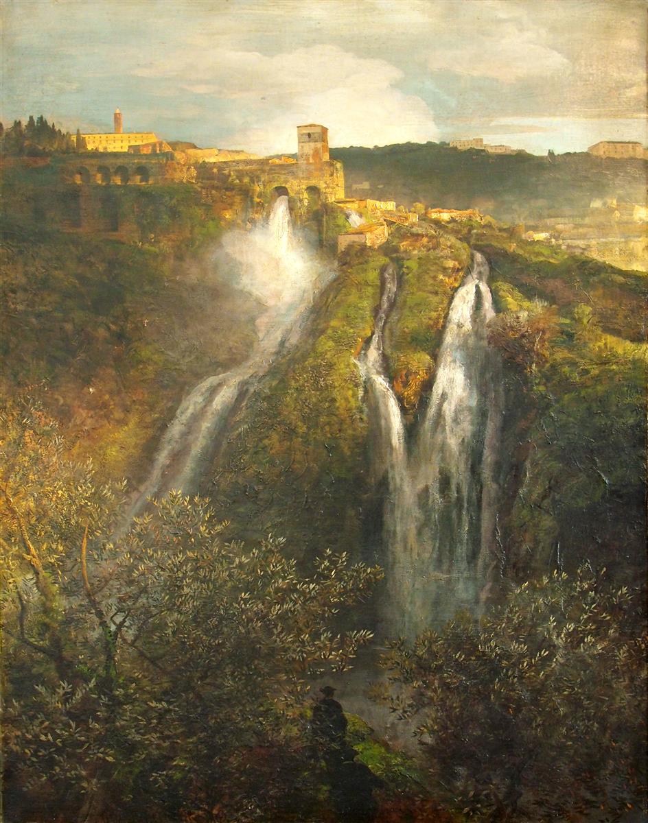 Oswald Achenbach Wasserfälle bei Tivoli 1880 Fine Art Print