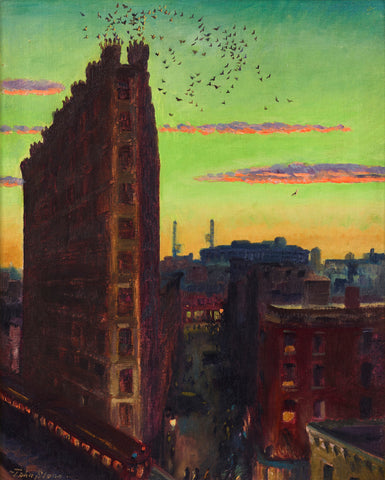 John Sloan - Cornelia Street New York City (1920) - 17" x 22" Fine Art Print