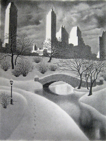 Ellison Hoover - Central Park, New York City (1940) - 17" x 22" Fine Art Print