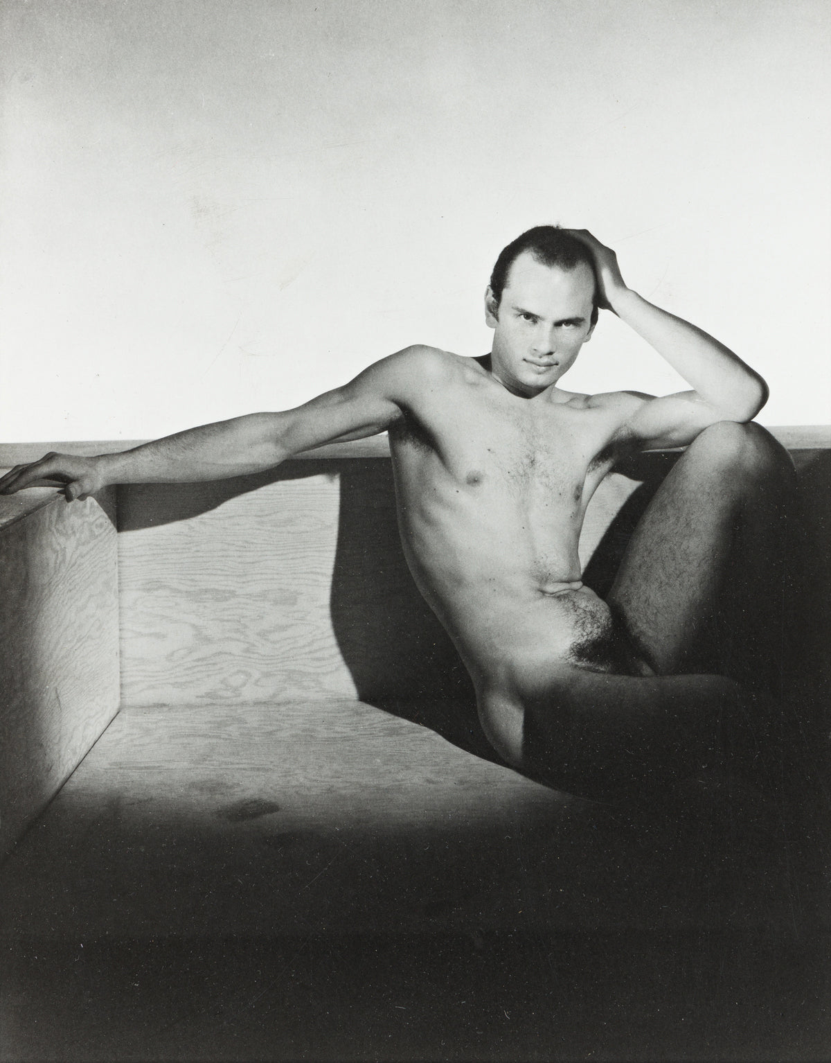 George Platt Lynes - Yul Brynner Nude Sitting (1942) - 17" x 22" Fine Art Print