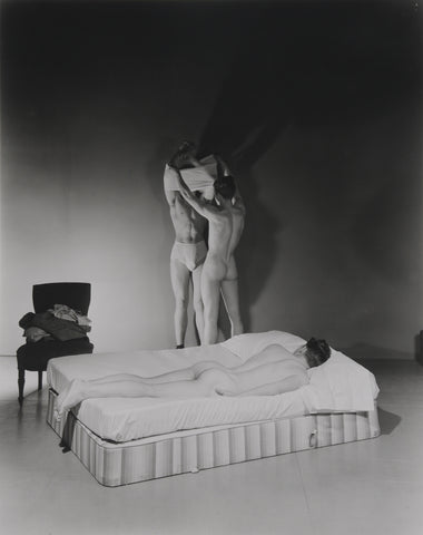 George Platt Lynes - 3 Nude Males Butt (1942) Gay Models - 17"x22" Fine Art Print