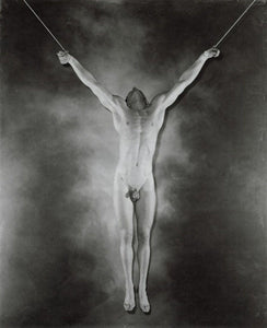 George Platt Lynes - Nude Male Crucifixion (1940) Surreal - 17" x 22" Fine Art Print