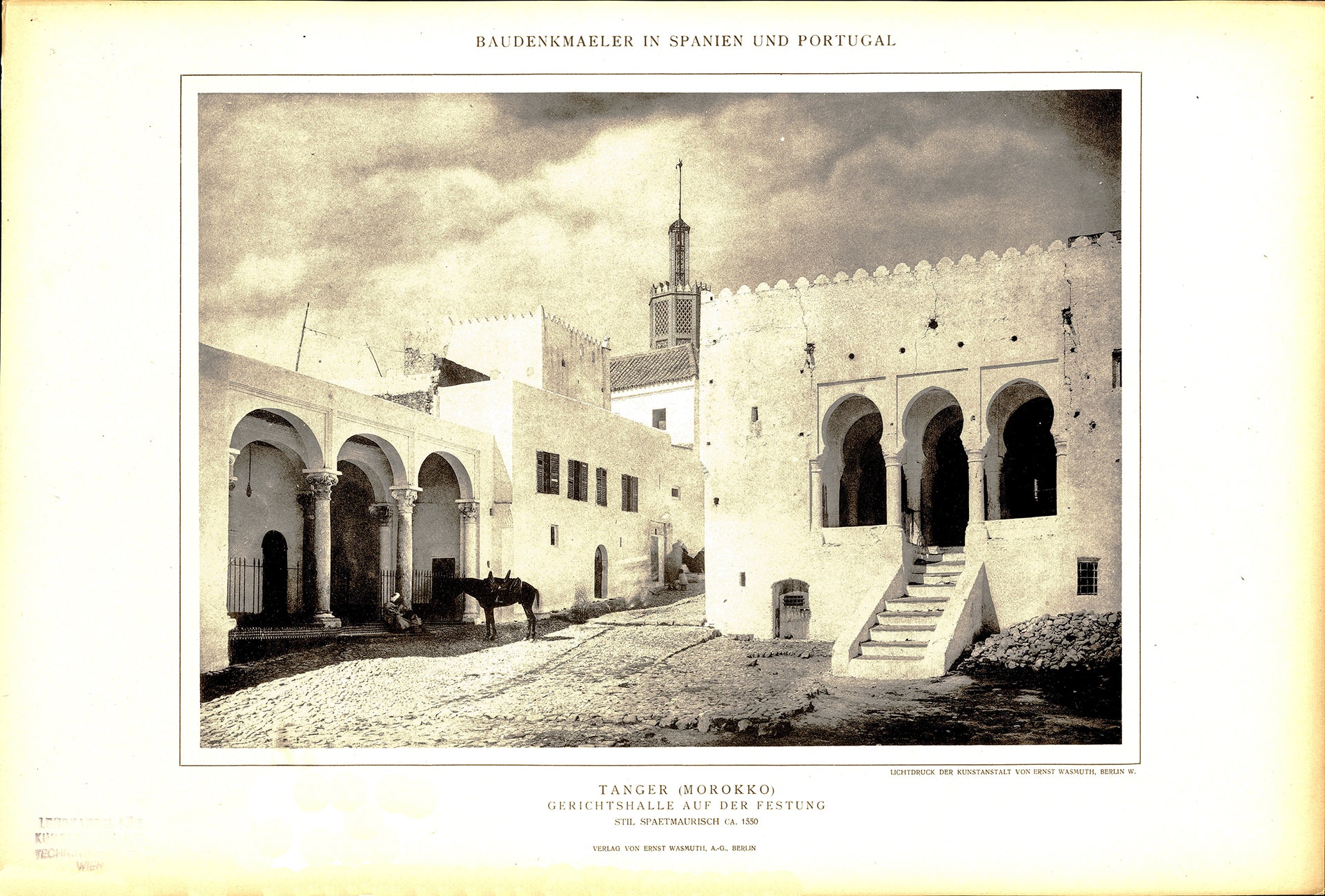 Lehnert & Landrock - Tangiers Morocco Fortress (1924) - 17" x 22" Fine Art Print