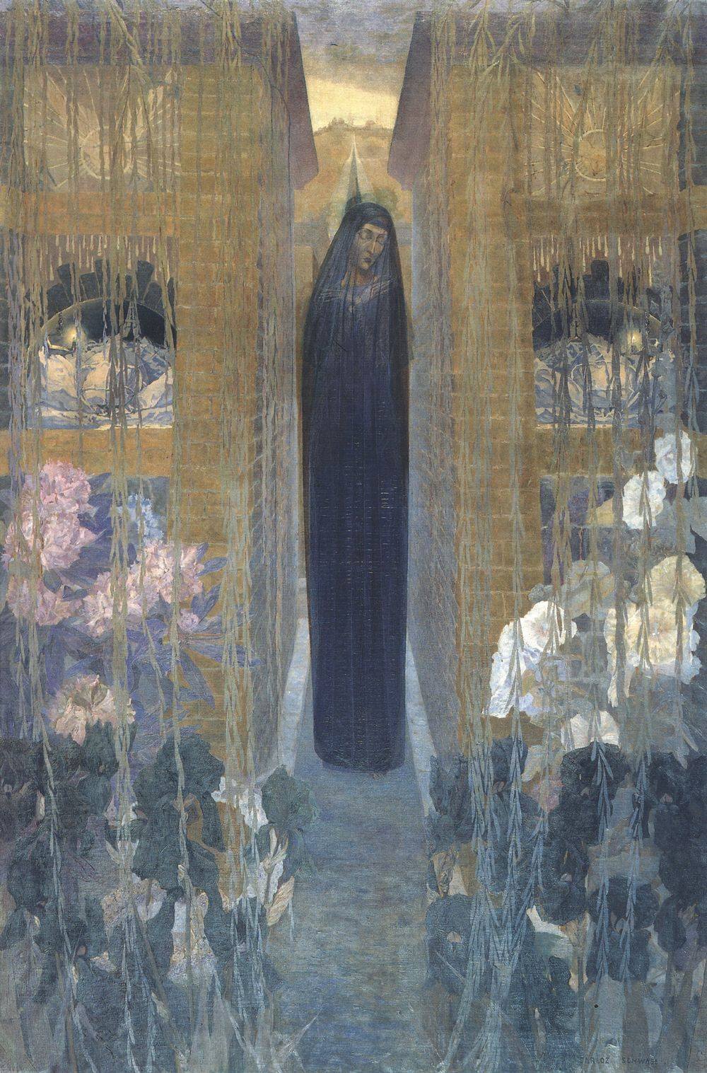 Carlos Schwabe - La Douleur (1893) The Pain - 17" x 22" Fine Art Print