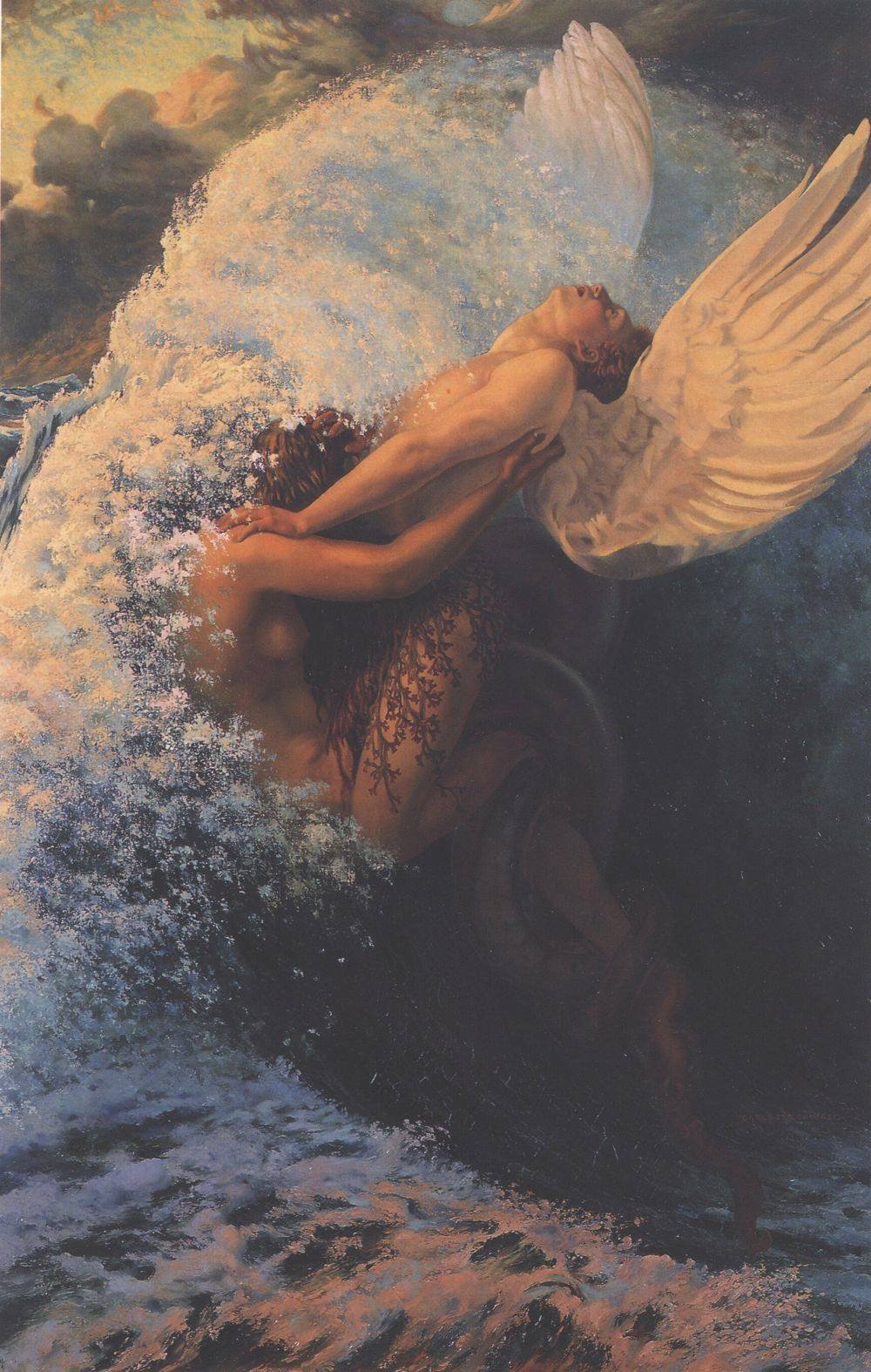 Carlos Schwabe - Spleen et Idéal (1907) - 17" x 22" Fine Art Print