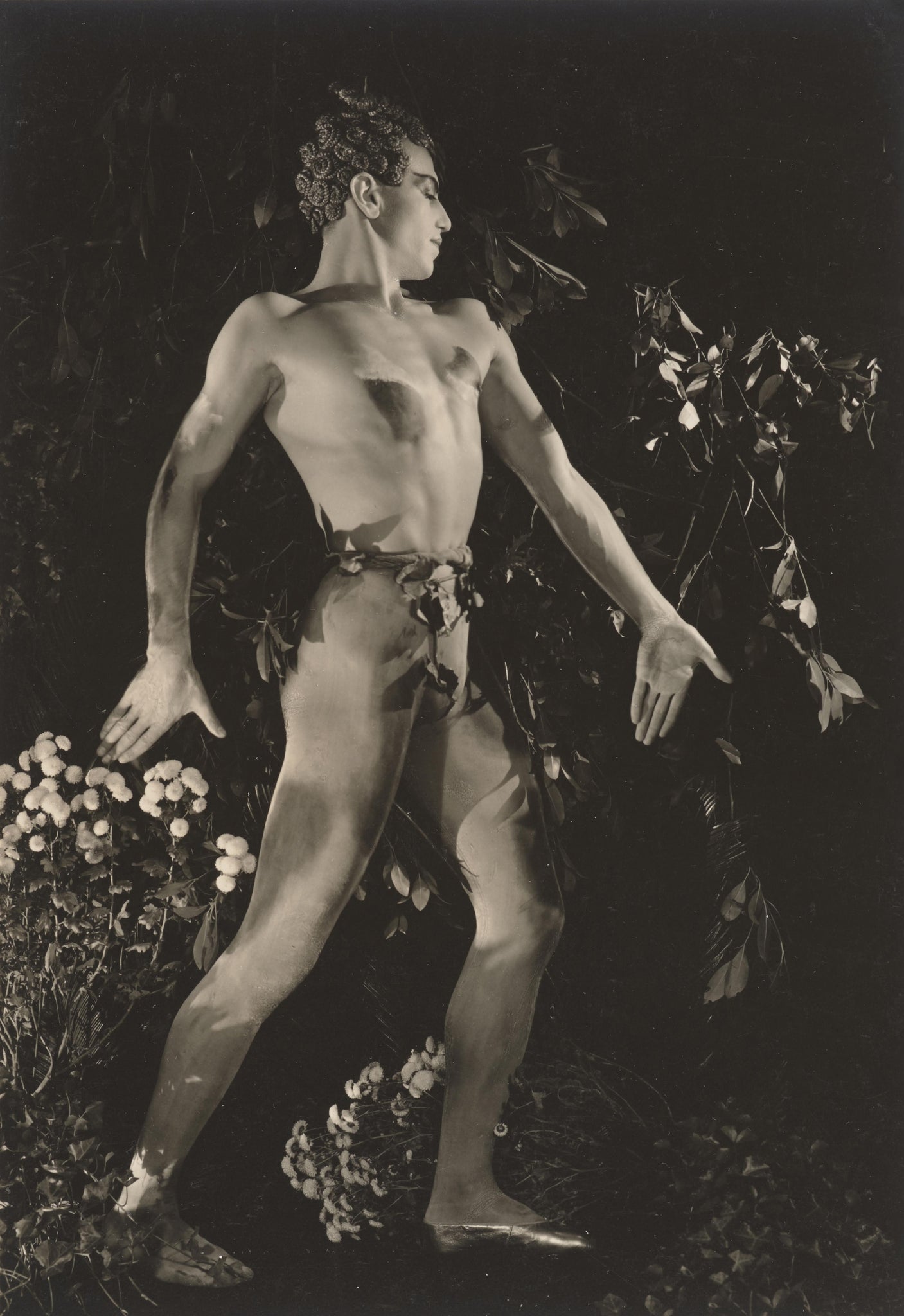 George Platt Lynes - Serge Lifar in Faun Ballet (1933) - 17"x22" Fine Art Print