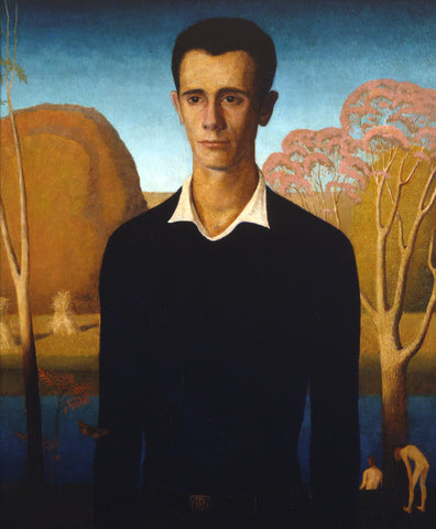 Grant Wood - Arnold Comes of Age (1930) - 17" x 22" Fine Art Print