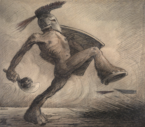 Alfred Kubin - Der Krieg (1907) The War - 17" x 22" Fine Art Print