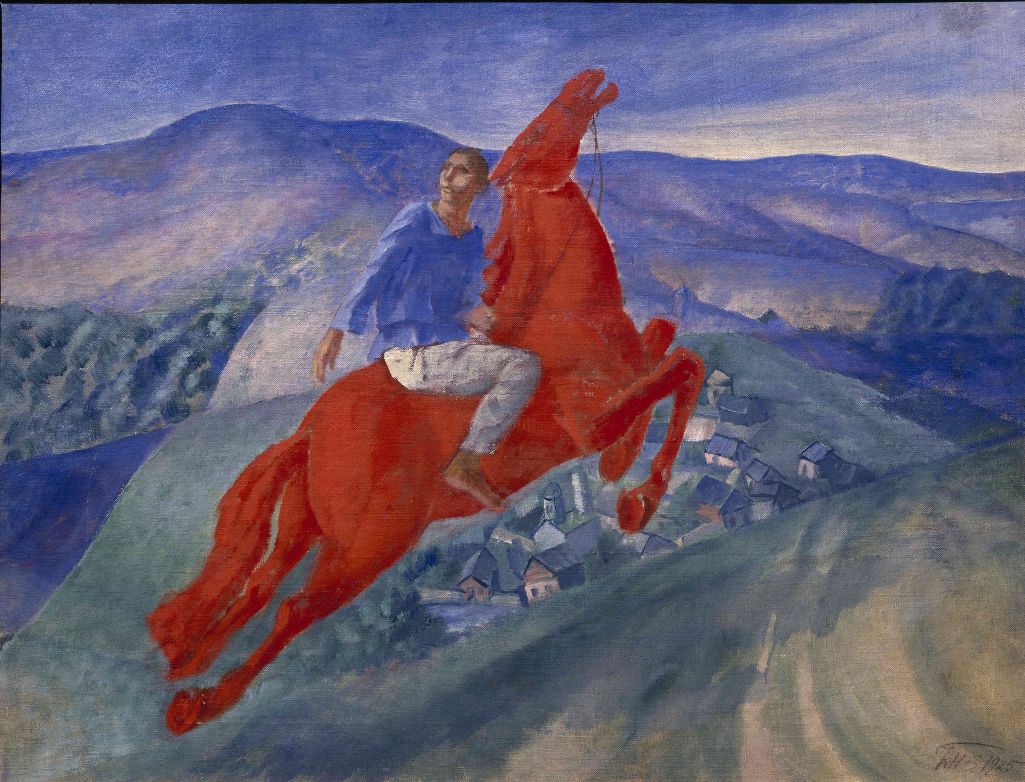 Kuzma Sergeevich Petrov-Vodkin - Fantasy (1925) - 17" x 22" Fine Art Print