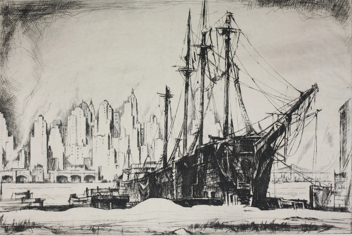 Earl Horter - New York Docks (1922) - 17