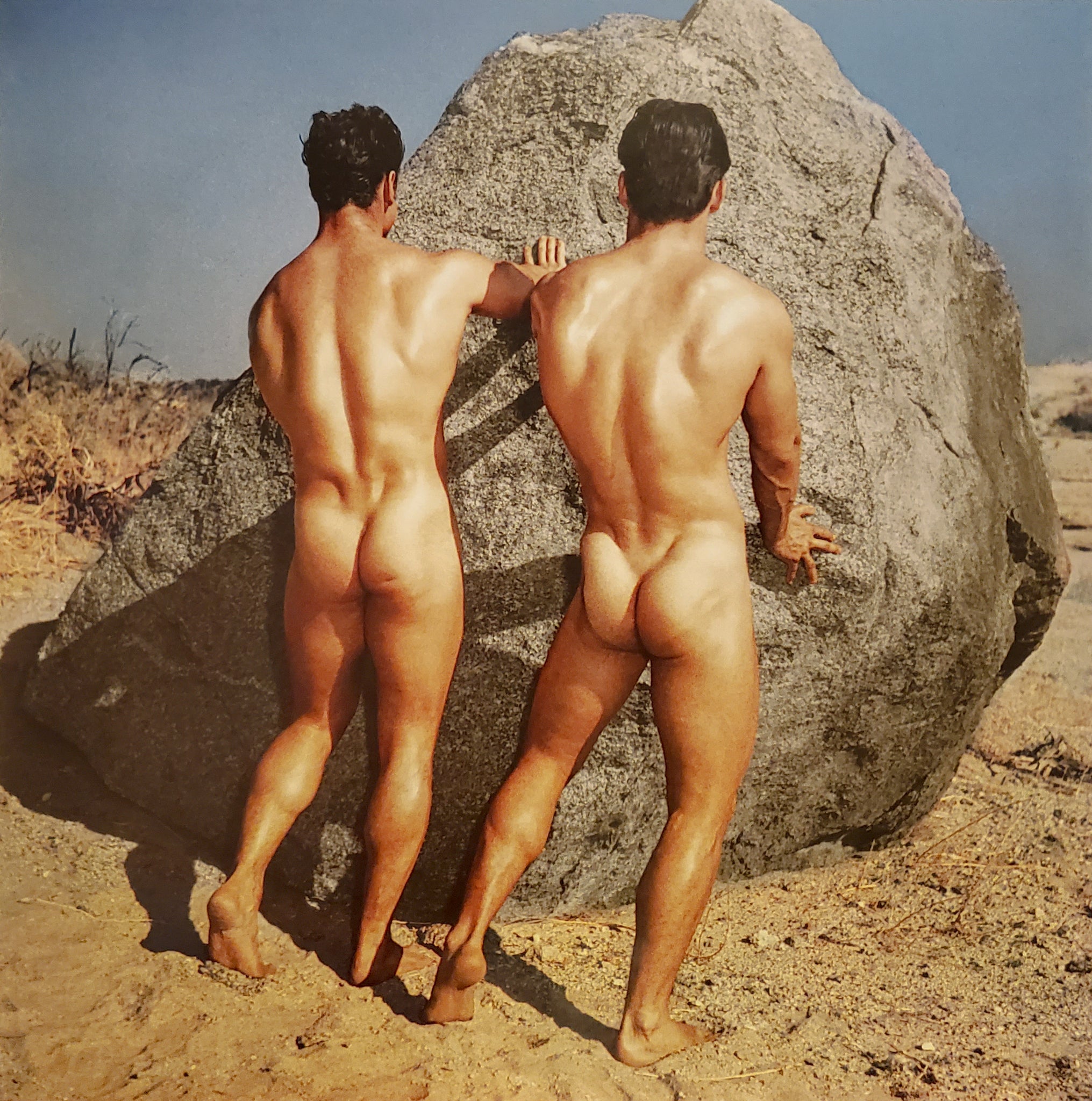 Bruce Bellas of LA - Charles Mahoney & Gay Male Model Butt 1960s - 17"x22" Print