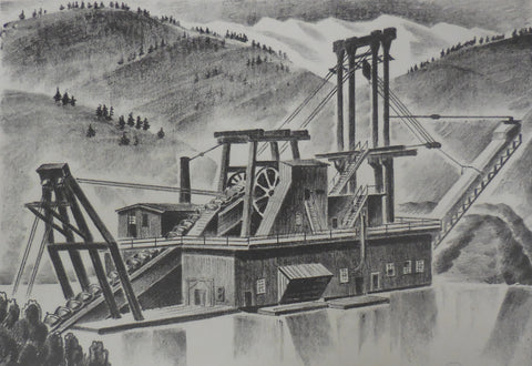 Arnold Ronnebeck - Colorado Gold Dredge (1932) - 17" x 22" Fine Art Print