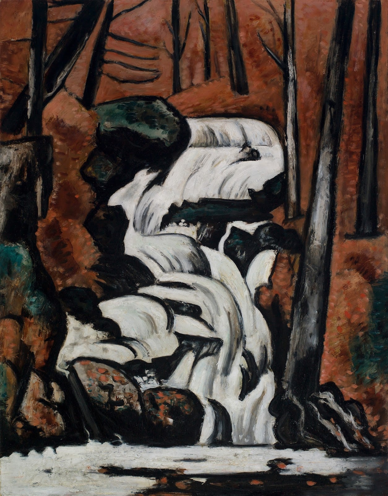 Marsden Hartley - Smelt Brook Falls (1937) - 17" x 22" Fine Art Print