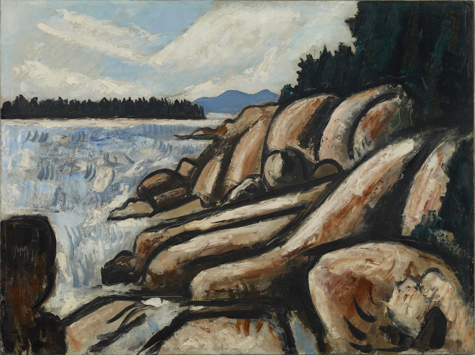 Marsden Hartley - City Point, Vinalhaven (1937-38) - 17" x 22" Fine Art Print