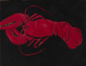 Marsden Hartley - Lobster on Black Background (1940) - 17" x 22" Fine Art Print