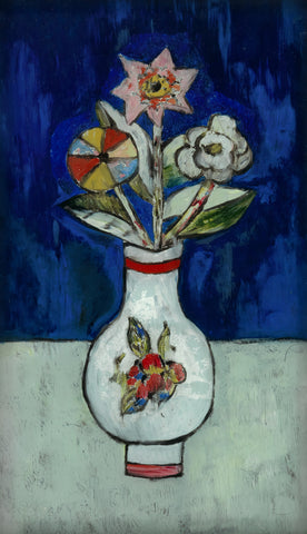 Marsden Hartley - Three Flowers in a Vase (1917) - 17" x 22" Fine Art Print