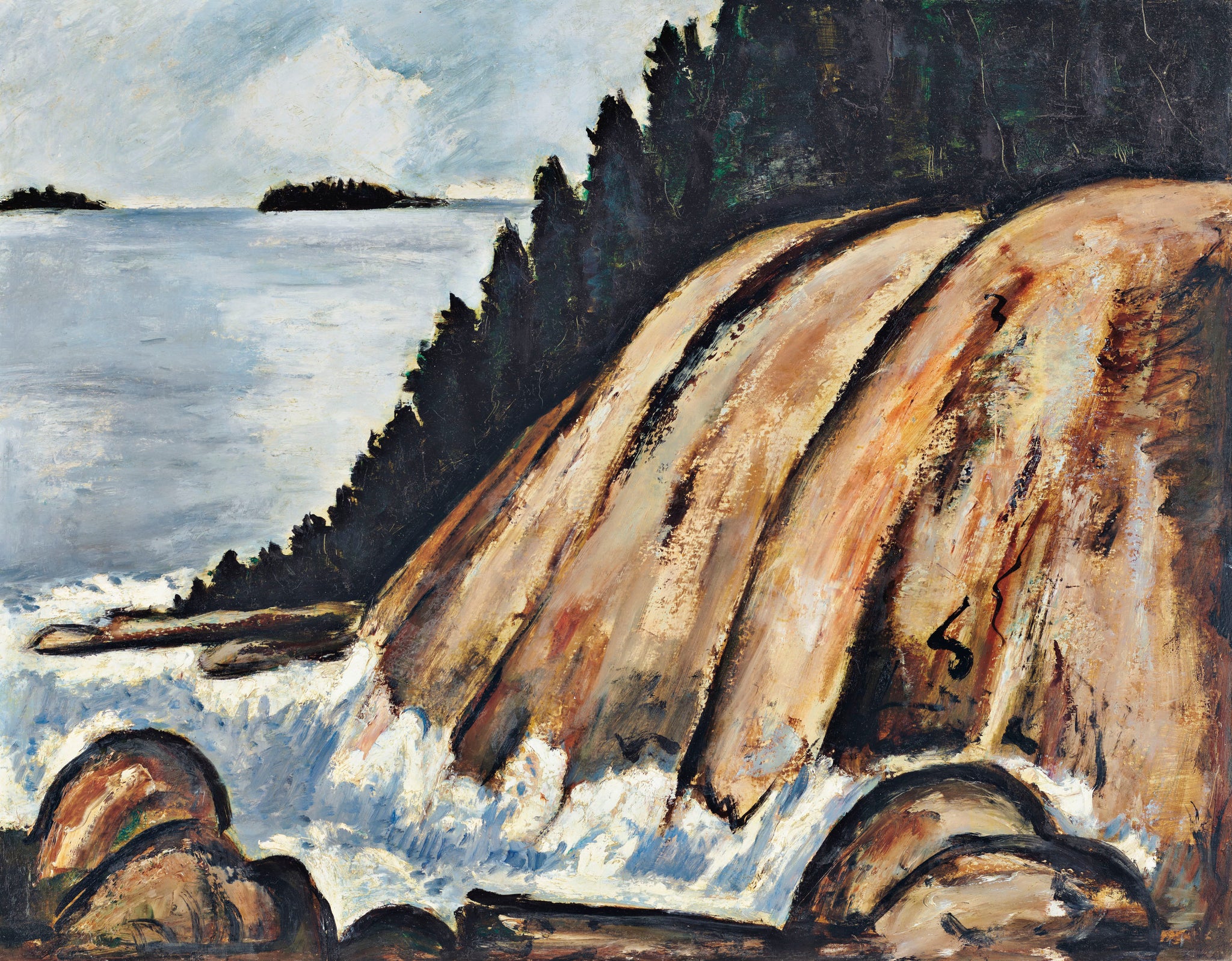 Marsden Hartley - Calm After Storm Off Hurricane Island Vinal Haven Maine (1937-38) - 17"x22" Fine Art Print