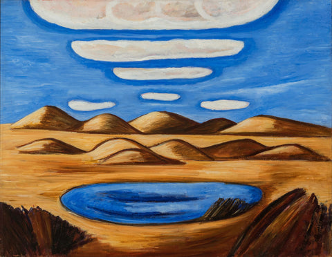 Marsden Hartley - Lost Country Petrified Sand Hills (1932) - 17" x 22" Art Print