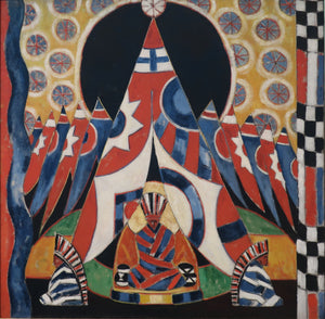 Marsden Hartley - American Indian Symbols (1914) - 17" x 22" Fine Art Print