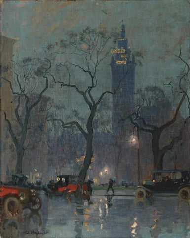 Charles Hoffbauer - Madison Square Park (1906) - 17" x 22" Fine Art Print