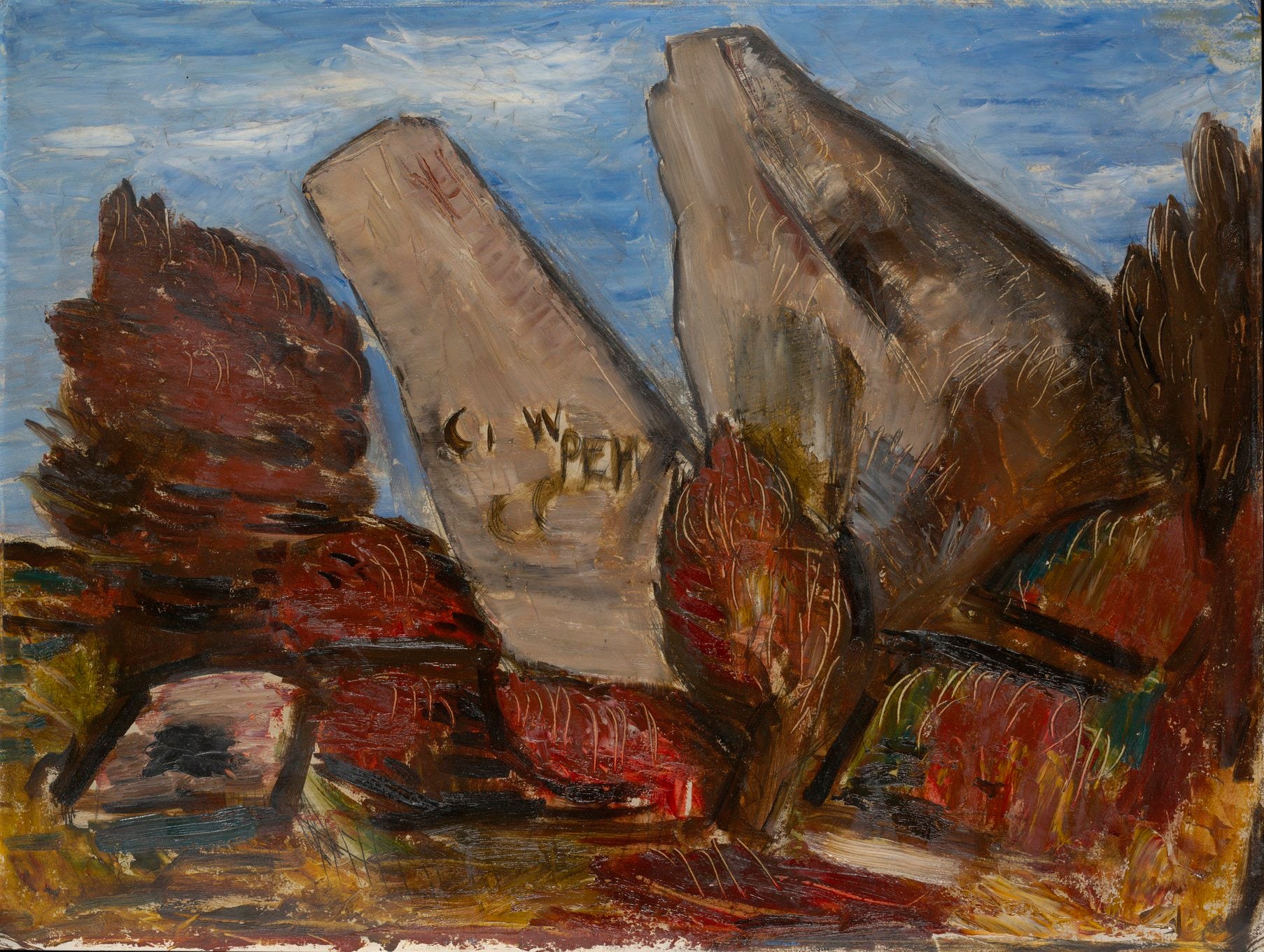 Marsden Hartley - Whale's Jaw (1934) - 17" x 22" Fine Art Print