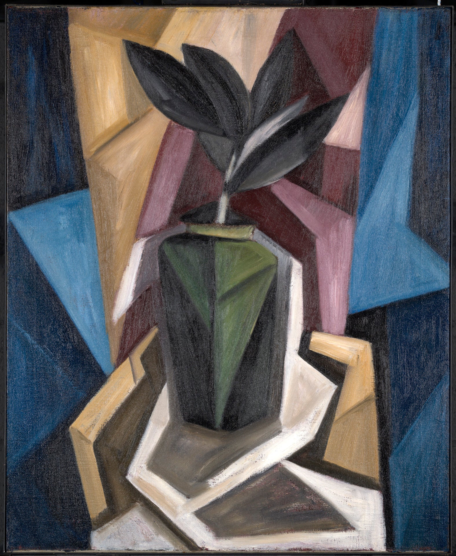 Marsden Hartley - Rubber Plant (1920) Cubist Cubism - 17" x 22" Fine Art Print