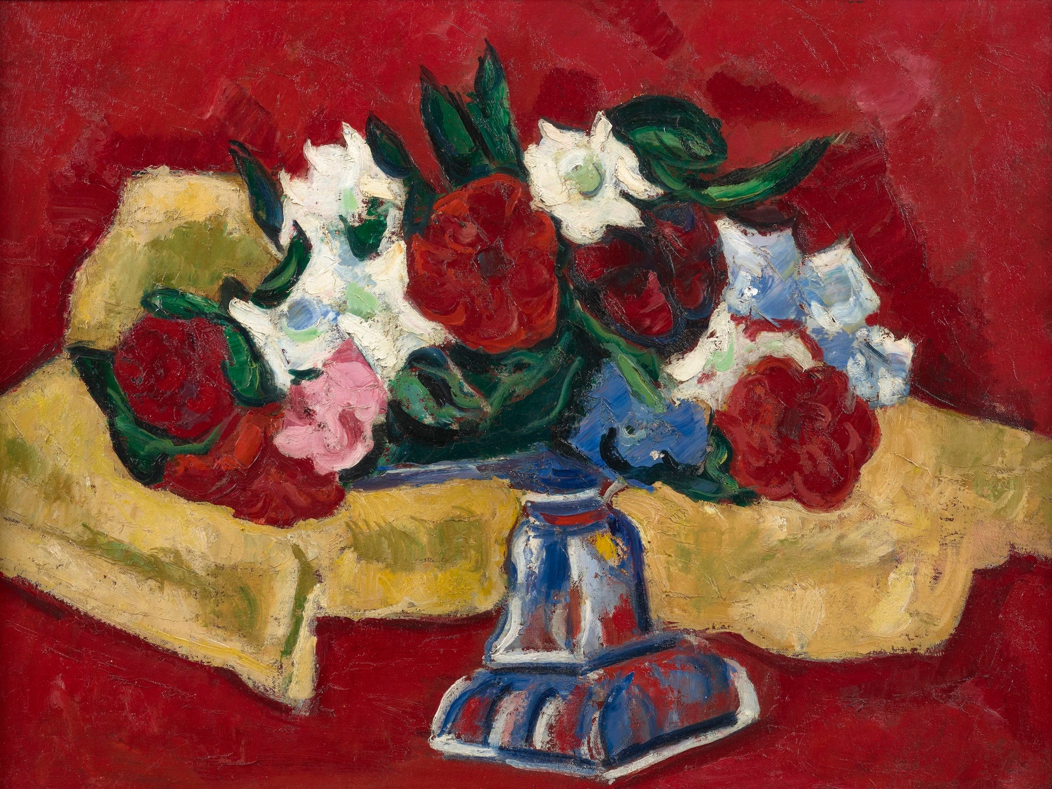 Marsden Hartley - Petunias from Lachaise's Garden (1937-38) - 17"x22" Art Print