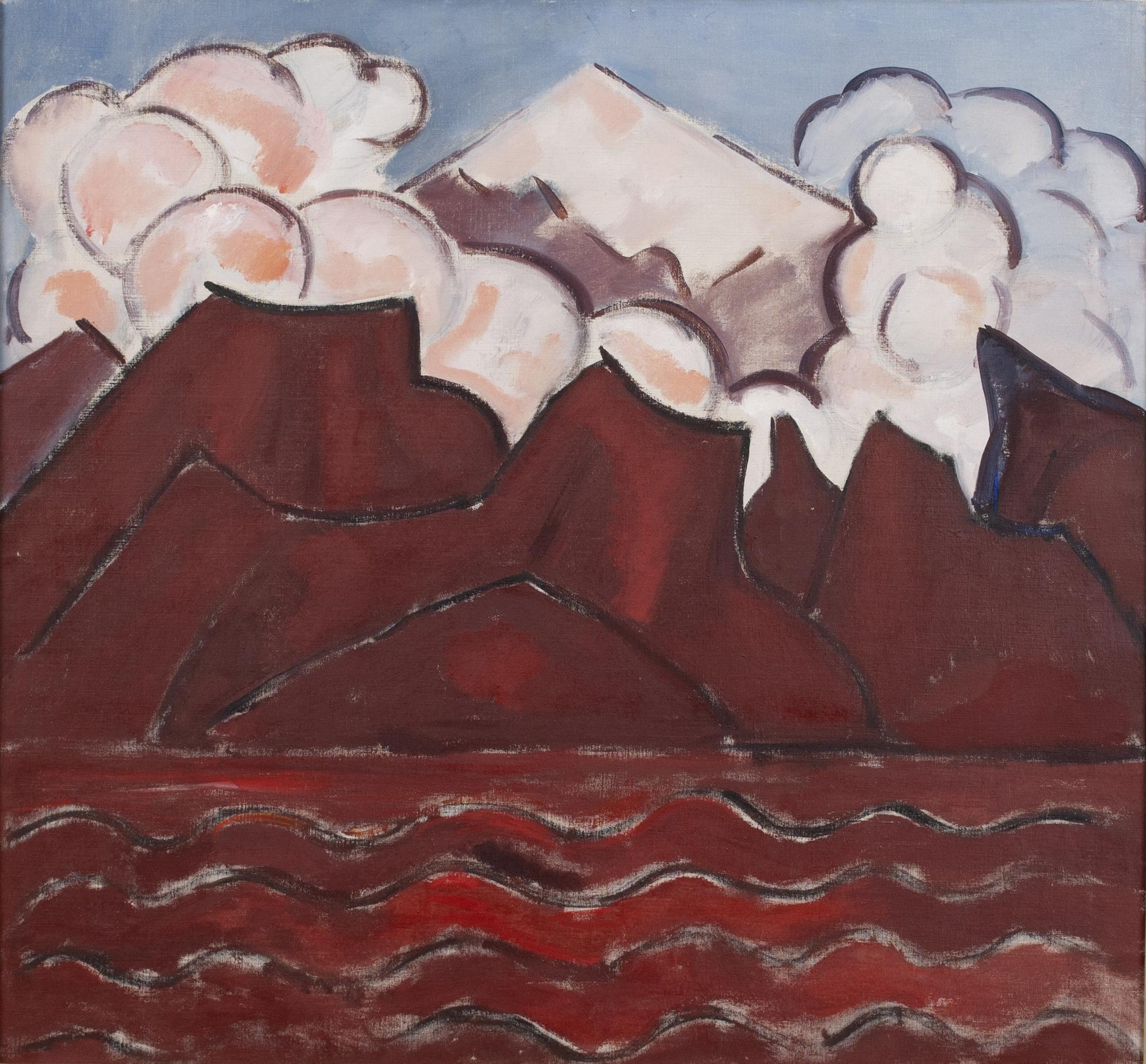 Marsden Hartley - Untitled, Popocatepetl, Mexico (circa 1932-33) - 17"x22" Print