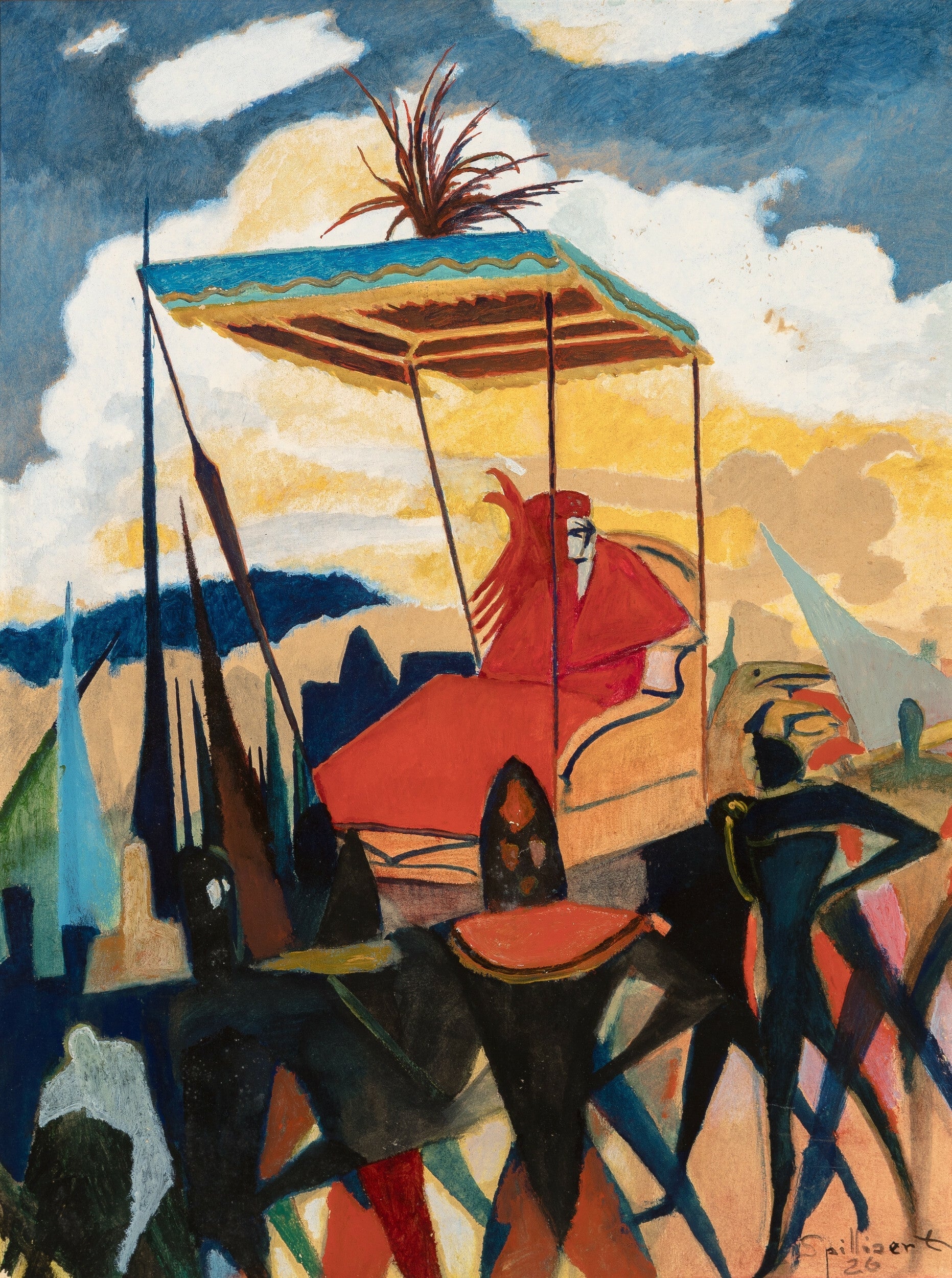 {{ product_title }} Fine Art Print | {{ product_vendor }} Jakero77 Léon Spilliaert - The Queen of Sheba (1926) Fine Art Print Art Print  Jakero77