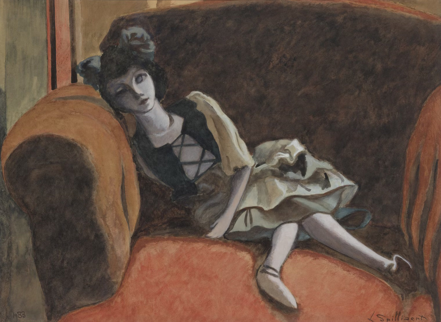 {{ product_title }} Fine Art Print | {{ product_vendor }} Jakero77 Léon Spilliaert - Pop Poupée (1933) Creepy Doll Fine Art Print Art Print  Jakero77
