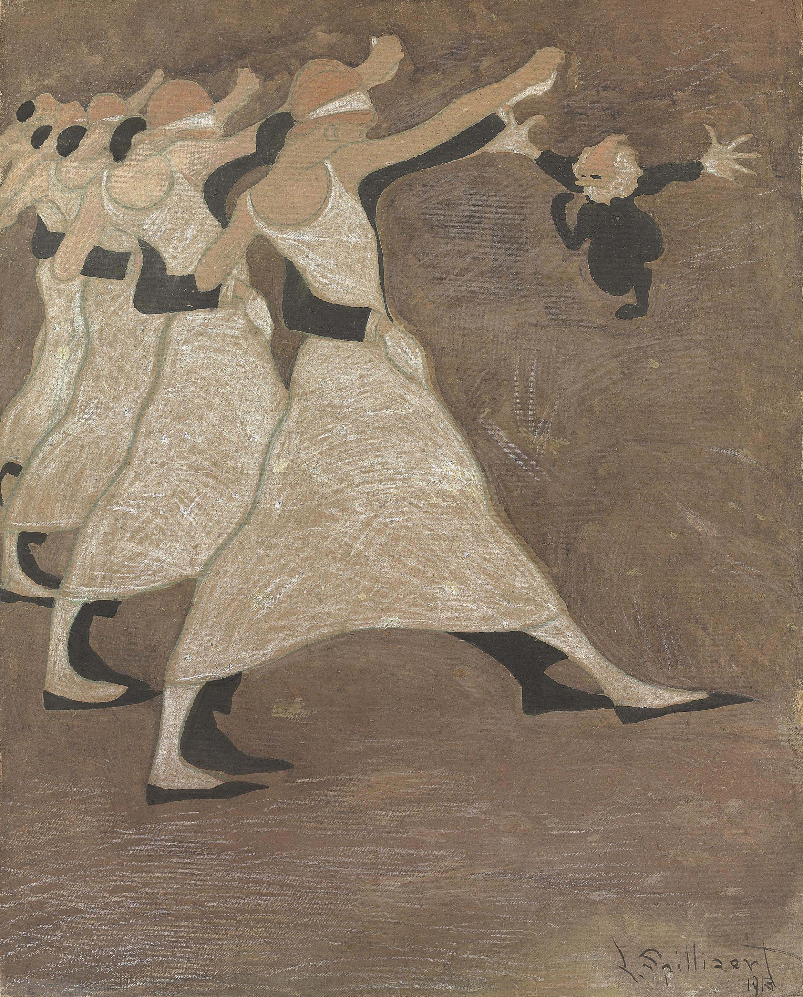 {{ product_title }} Fine Art Print | {{ product_vendor }} Jakero77 Léon Spilliaert - Les Danseurs (1913) The Dancers Fine Art Print Art Print  Jakero77