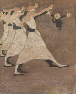 Léon Spilliaert - Les Danseurs (1913) The Dancers - 17" x 22" Fine Art Print