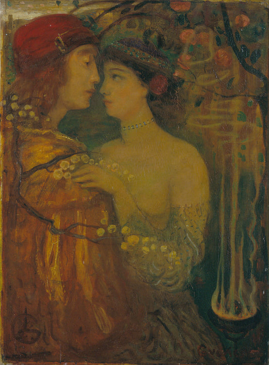 {{ product_title }} Fine Art Print | {{ product_vendor }} Jakero77 Lajos Gulácsy - The Garden of the Magician (1906-07) Fine Art Print Art Print  Jakero77