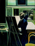 {{ product_title }} Fine Art Print | {{ product_vendor }} Jakero77 Léon Spilliaert - Self Portrait at Easel (1908) Fine Art Print Art Print  Jakero77