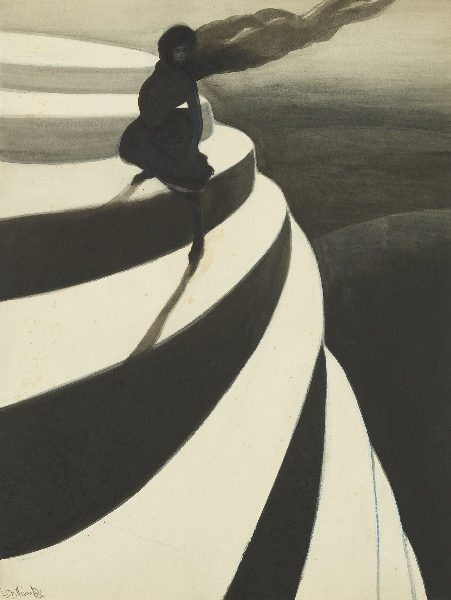 {{ product_title }} Fine Art Print | {{ product_vendor }} Jakero77 Leon Spilliaert - Vertigo (1908) Fine Art Print Art Print  Jakero77