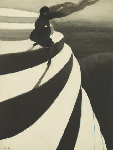 Leon Spilliaert - Vertigo (1908) - 17" x 22" Fine Art Print