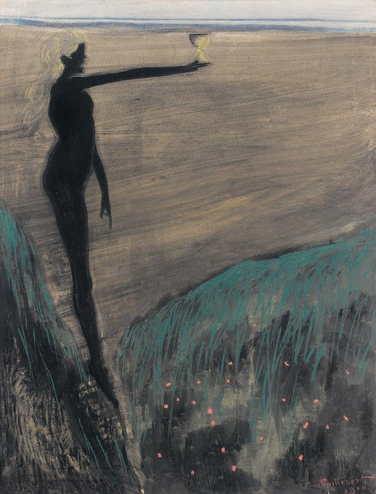 {{ product_title }} Fine Art Print | {{ product_vendor }} Jakero77 Leon Spilliaert - Femme Nue Tenant une Coupe (1910) Fine Art Print Art Print  Jakero77