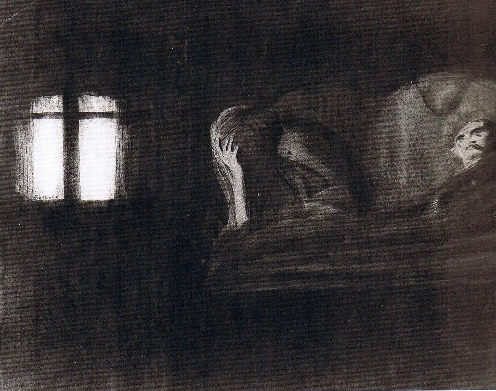 {{ product_title }} Fine Art Print | {{ product_vendor }} Jakero77 Léon Spilliaert - Le couple (circa 1902) Fine Art Print Art Print  Jakero77